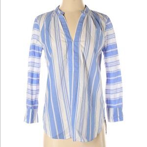 💚 J. Crew Blue and White Striped Tunic